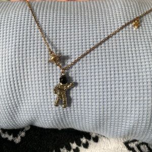 Astronaut Saturn-and-Star Necklace